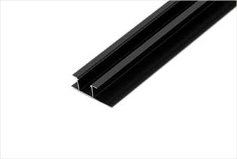 泸州航空纤维墙咔铝合金带灯中条（哑黑氧化）