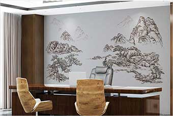 泸州森佰汇航空纤维墙咔（山水之间）