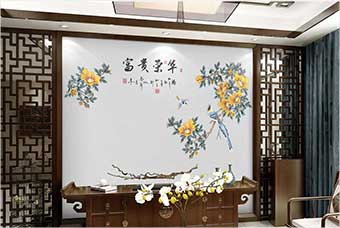 泸州森佰汇航空纤维墙咔（富贵荣华）